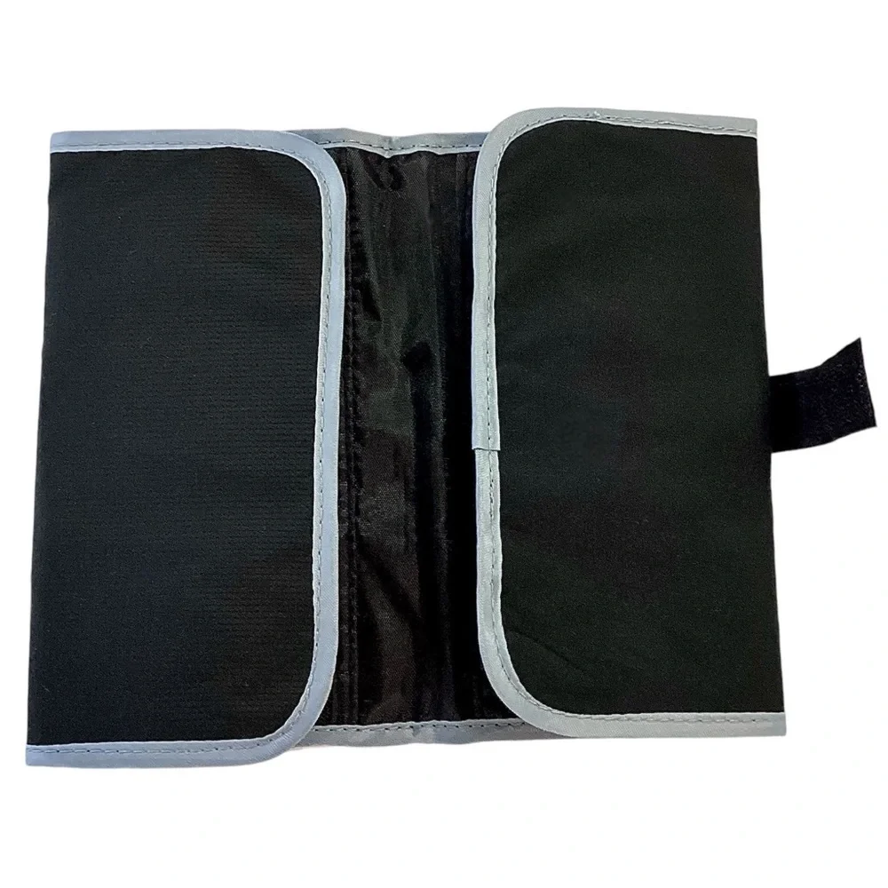 Lewis N Clark Black & Gray Deluxe Accessory / Pill Organizer AM/PM 16 Pouches